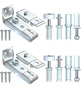 Double Bi-fold Door Hardware Kit - 2 Packs Pantry Bifold Closet Door Repair Kit for 1" to 1-3/8" ...