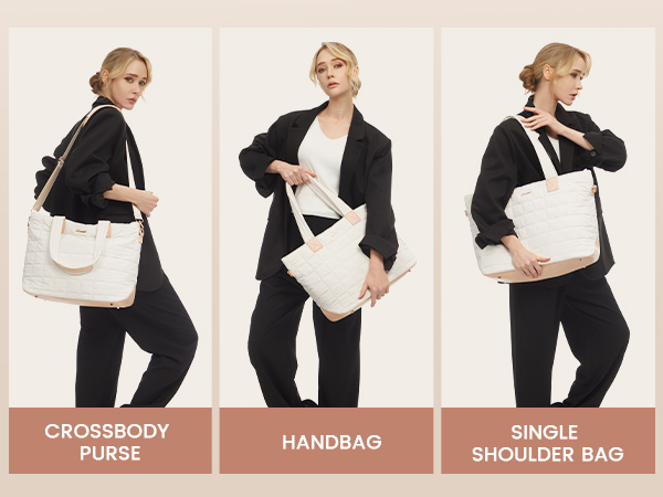 puffy tote bag