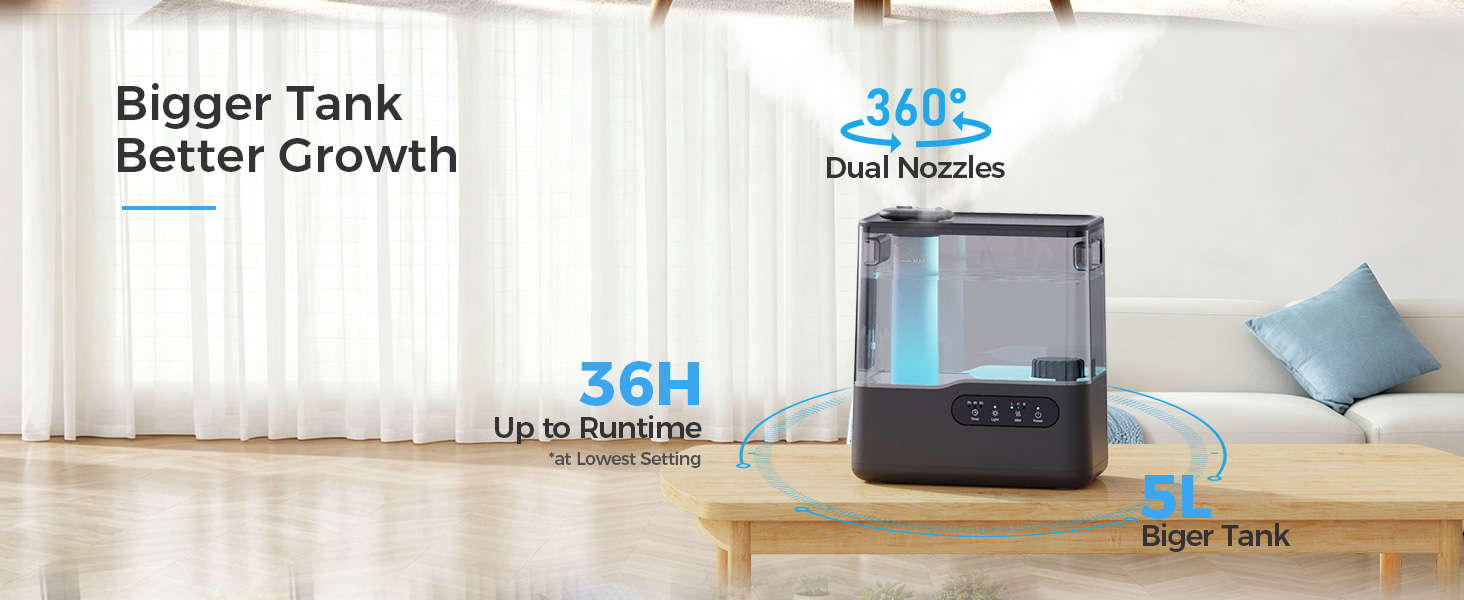 Humidifier for bedroom