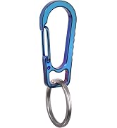 Titanium Heavy Duty Keychain Carabiner, EDC Key Clip Anti-Lost Quick Released Backpack Hook