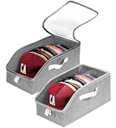 Livelab Hat Organizer for Baseball Caps, Hat Storage Holder Container for Closet Hold Up to 24 Ca...
