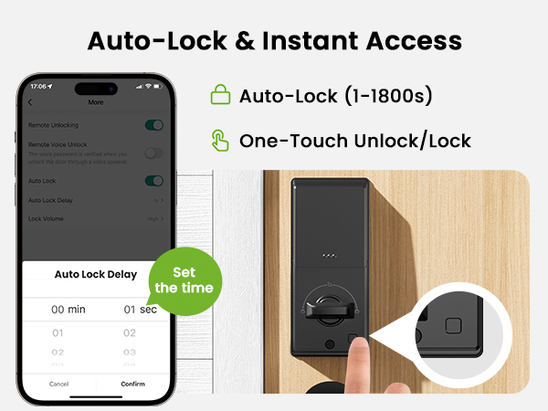 Ghome Smart Deadbolt Lock for Front Door