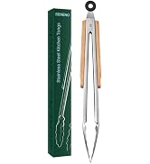 Tongs for Cooking, Beneno 12 Inch Heat Resistant Food-Grade Stainless Steel Kitchen Tongs with No...