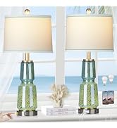 CINSARY Glass Table Lamp Set of 2