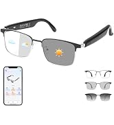 Al Smart Glasses for Men Women - Bluetooth Translation Glasses with 169 Languages, Color-change L...