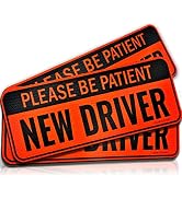 Student Driver Car Magnet (Pack 3) New Driver Magnet for Car | Magnetic Student Driver Sticker Ca...