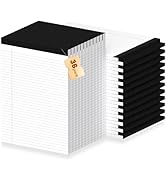 36Packs Legal Pads 8.5 x 11 Inch, 50Sheets/Pack, College Ruled & Perforated White Writing Pads, P...