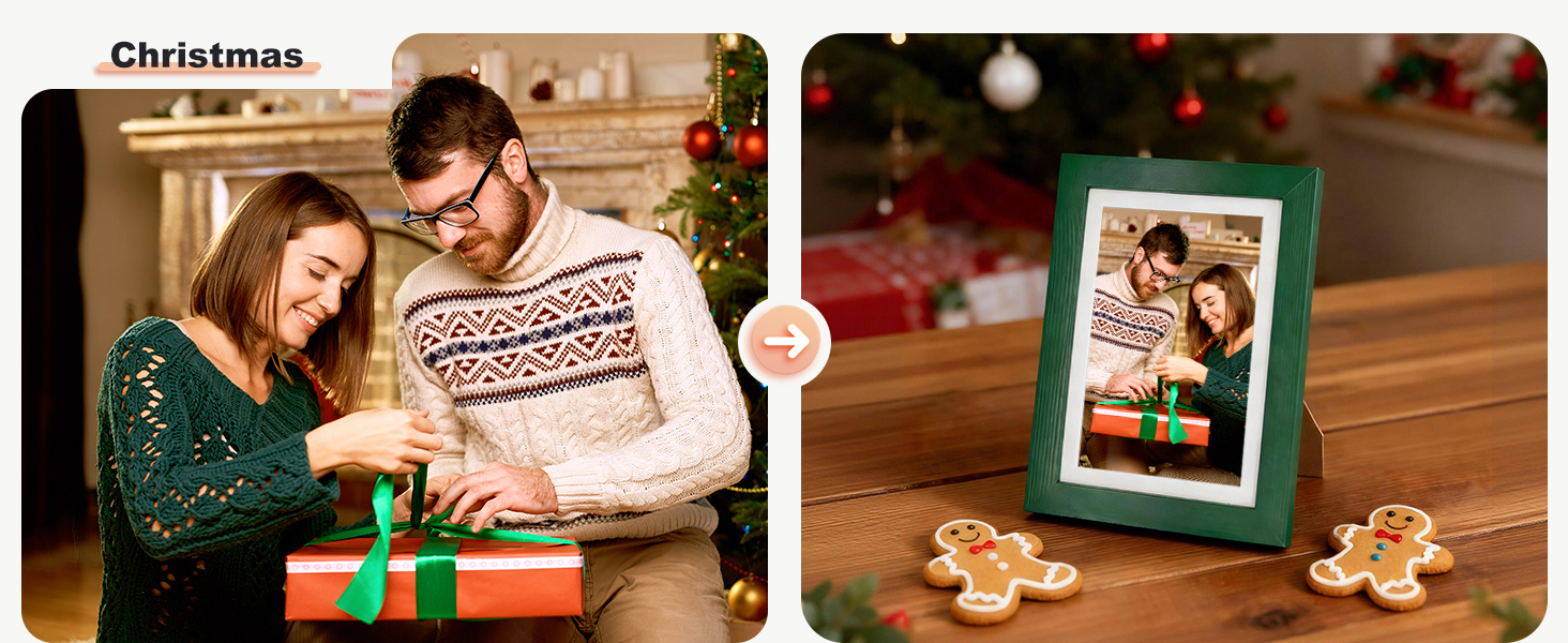 KINLINK Solid Wood Picture Frame is the best choice as a Christmas gift.