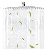 Hibbent All Metal 12 Inch Shower Head, High Pressure Stainless Steel Rain Showerheads, Bathroom R...