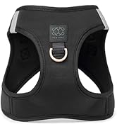 The DOGISTRY - SoHo Dog Harness - Black - Award-Winning Luxe No-Pull Design - Crafted for Style, ...
