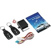 Shkalacar 12V Universal Car Keyless Entry System Car Auto Remote Central Kit, Door Locking Vehicl...