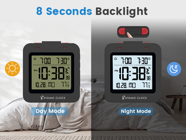 digital clock with seconds