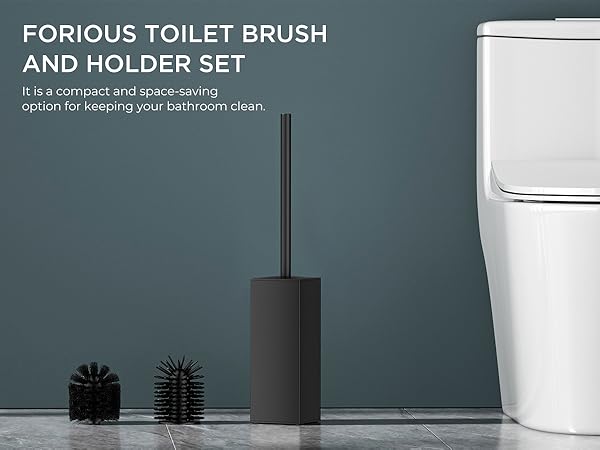 black toilet brush