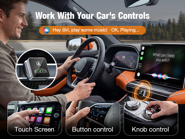 Enjoy instant wireless CarPlay every time you drive. No more plugging in your iPhone.