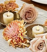 Luminara Moving Flame LED Flameless Real Wax Tealights (1.7" x 2.2") Unscented Real Wax Remote Re...