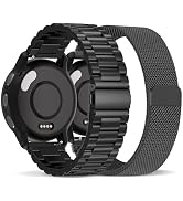Compatible with Garmin Venu 3 Watch Band/Venu 4 45mm/Venu 2, 22mm Stainless Steel 2 Pack Metal an...