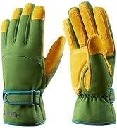 HODUP Winter Work Gloves Waterproof Insulation Snow Cold Proof Leather Glove - Extra Grip Flexibl...