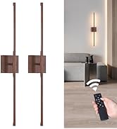 Shenmoyl Battery Operated Wall Sconce Set of 2, 10400mAh Rechargeable Wall Sconces, 3000K-6000K D...