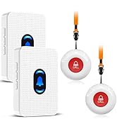 Daytech Caregiver Call Button for Elderly Pager System Life Alert Systems for Seniors Patient Dis...