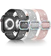 LETOID Stretchy Bands Design for Apple Watch Band 38mm 40mm 41mm 42mm 44mm 45mm 46mm 49mm Women, ...