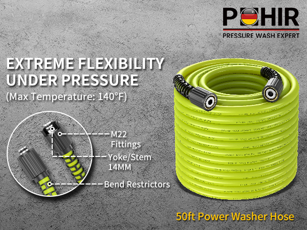 50ft Pressure Washing Hose