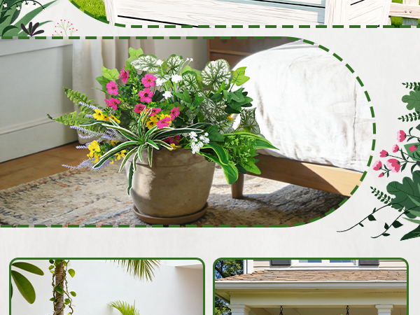 faux outdoor plants