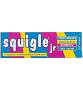 Squigle Jr Toothpaste (for Infants, Toddlers), Travel Toothpaste, Prevents Cavities, Canker Sores...