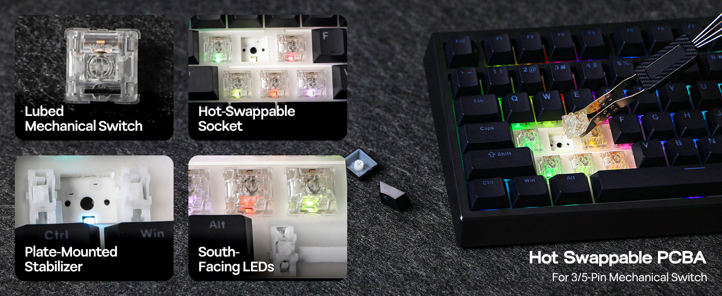 EPOMAKER G84 80% Gasket Mechanical Keyboard