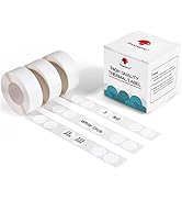 Phomemo D30 Adhesive White Circle Label Paper 1/2" X 1" (14mm X 28mm) 220 Labels/Roll, Black on W...