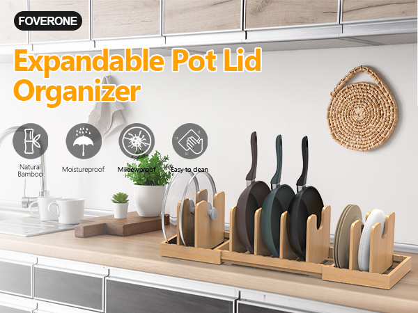 expandable pot and pan organizer