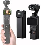 Flymile Pocket 4 3 Battery Handle for DJ Osmo, 5000 mAh Charging Handle for Xtra Muse with 1/4'' ...