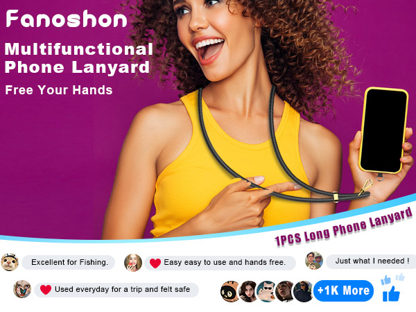 Fanoshon phone lanyard crossbody for women