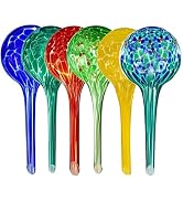 Self Watering Globes for Plants Set of 6 - Automatic Glass Plant Watering Bulbs for Indoor & Outd...