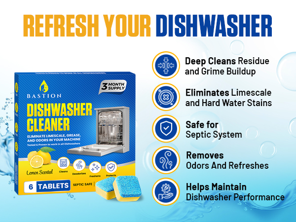 Bastion Dishwasher cleaner tablets