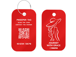 Luggage tag for women