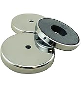 Master Magnetics Ceramic Round Base Magnet Pack with Hole, Ideal for Securing Items in Home, Shop...