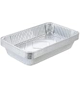 Waytiffer Aluminum Deep Foil Pans Full Size, Large Disposable Roasting & Baking Pan, 21