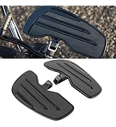 Qiilu Front Rider Floorboards, Aluminum Motorcycle Floorboards Floor Boards Foot Pegs Mount Brack...