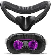 VR Facial Interface & Face Pad for Oculus Quest 2, VR Face Cover Cushion Replacement Compatible w...