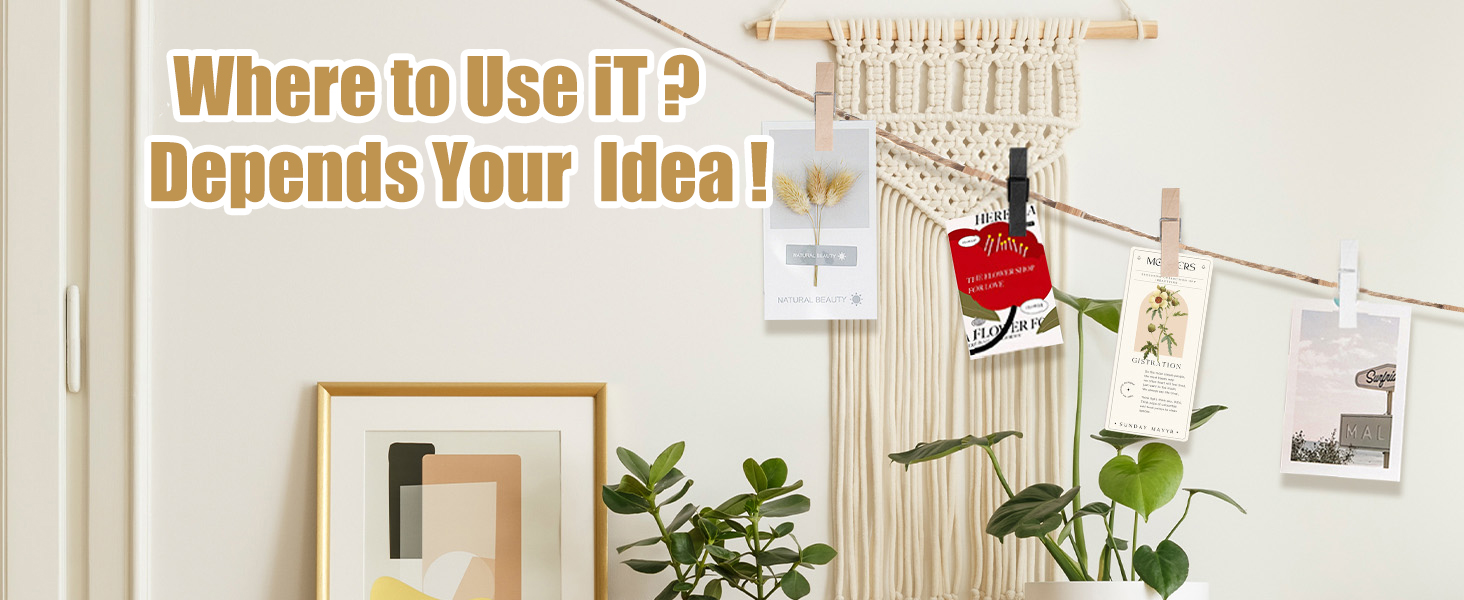 wood clothespins photo clips