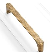 BEROSSA 10 Pack 5 Inch Antique Brass Drawer Pulls Vintage Brass Cabinet Handles Brass Hardware fo...