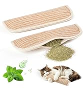 Petinstinct Cat Toys, 2 Pack Sisal Cat Pillow Toys with 8000mg Organic Catnip, Interactive Catnip...