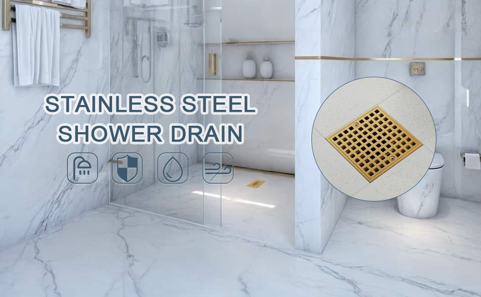 Champagne Bronze Shower Drain