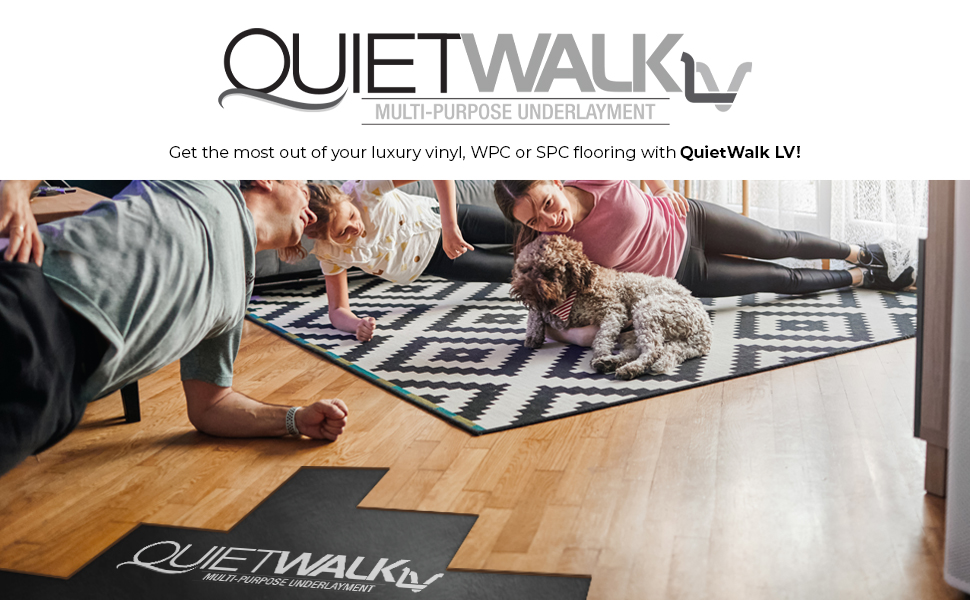 Quietwalk LV Vinyl floor flooring Luxury vinyl moisture protection recycled insulation underlayment
