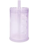 Olababy Clear View Silicone Training Cup with Straw Lid | Toddler Sippy Trainer 12mo+ | Unbreakab...
