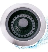 Upgraded 3 in 1 Kitchen Sink Drain Strainer and Stopper Combo,304 Stainless Steel Pop Up Sink Sto...