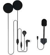 FreedConn Motorcycle Helmet Speakers Real HiFi Sound Quality Suitable for Helmet Bluetooth 5pin H...