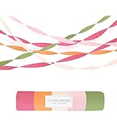 NICROLANDEE 5 Rolls Pastel Crepe Paper Streamers Backdrop Decorations | for Easter Decorations, B...