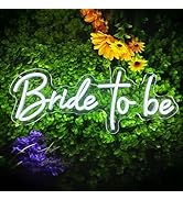 Bride to be Neon Sign,Dimmable LED Wedding Light Up Sign,Bachelorette Party Decorations Backdrop ...