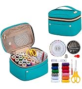 LoDrid Sewing Kit (12 Colors Thread), Potable Premium Sewing Repair Kit with Storage Bag for Home...